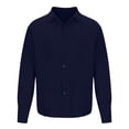 thumbnail image 5 of Mens Dress Shirts Casual Solid Color Long Sleeve Shirts Lightweight Comfort Button Up Shirts Business Shirt Slim Fit Muscle Shirts, 5 of 8