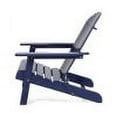 thumbnail image 5 of GDF Studio Cartagena Outdoor Acacia Wood Folding Adirondack Chairs with Cushions, Set of 2, Navy Blue and Gray, 5 of 10