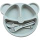 thumbnail image 3 of 3-piece Children's Tableware Set, Children's Plate Divided Set U A, 3 of 4