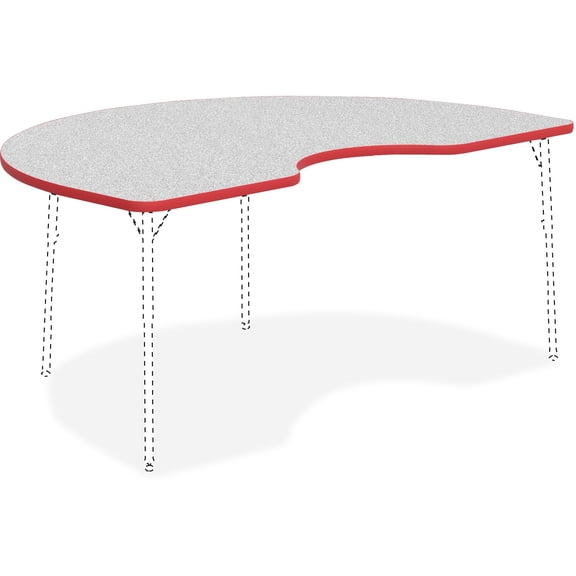 Lorell, LLR99925, Classroom Kidney Shaped Activity Tabletop, 1 Each