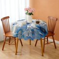 thumbnail image 3 of Round Tablecloth Dining Design Cover 60 Inch Polyester Waterproof Stain Wrinkle Free flower, 3 of 5
