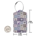 thumbnail image 4 of Pofeuu Lavender Flowers Print Luggage Tags, Privacy Cover ID Label with Stainless Steel Loop and Address Card for Travel Bag Suitcase-2 PCS, 4 of 5