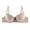 Khaki, variant on Push Up Bras For Women Foreign Trade Small Breast Gathered And Adjusted Simple Emidery With Diamond Underwear Seamless