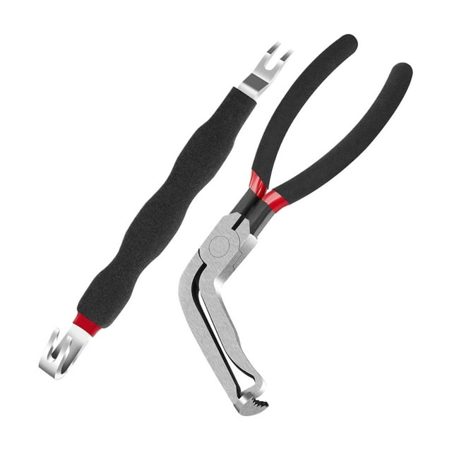relayinert Electrical Disconnect Pliers Disconnect Pliers Automotive Hose Disconnect Tools For Push Tab Style Plugs EASY 2PCS Curved type
