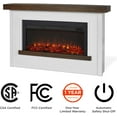 thumbnail image 5 of Real Flame Bernice 67" Landscape Electric Fireplace in White, 5 of 6