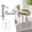 T_Silver, variant on Dish Soap Dispenser for Kitchen Sink, Built in Kitchen Sink Soap Dispenser Pump, Countertop Mounted Under Sink Soap Dispenser with 47" Extension Tube and 3 Sizes Cap Adapters Kit Black