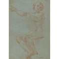 thumbnail image 3 of Carlo Maratti 18x24 Black Modern Framed Museum Art Print Titled - A Seated Man Holding a Tablet, 3 of 5