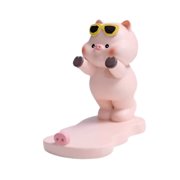 Milaget Animal Phone Stand Resin Desk Phone Stand for All Mobile Phones Desk Bedroom With Glasses