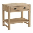 thumbnail image 6 of Alaterre Furniture 2-Drawer Pine Wood Nightstand, Light Driftwood Finish Perfect for Modern Rustic Bedroom, 6 of 11