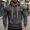 Dark Gray, variant on Hoodies for Men Men's Pullover Long Sleeved Drawstring Pocket Button Pullover Solid Color Leisure Oversized Tops Fitness Workout Fall Winter Wear Gray