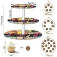 thumbnail image 5 of Wobogo Summer Flamingo 3 Tier Acrylic Cake Stand with Clear Round Hold for Wedding Holiday Birthday Baby Shower Tea Party, 5 of 8