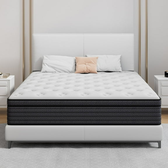 MEANDAROL 8" Twin Size Hybrid Mattress,Gel Infused Memory Foam and Pocket Spring in a Box,CertiPUR-US，Medium，Adult