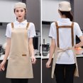 thumbnail image 3 of CSChome Tablier de Chef Ajustable Imperméable Tablier de Cuisine – Grande Couverture en Toile de Protection avec Poches, 3 of 7