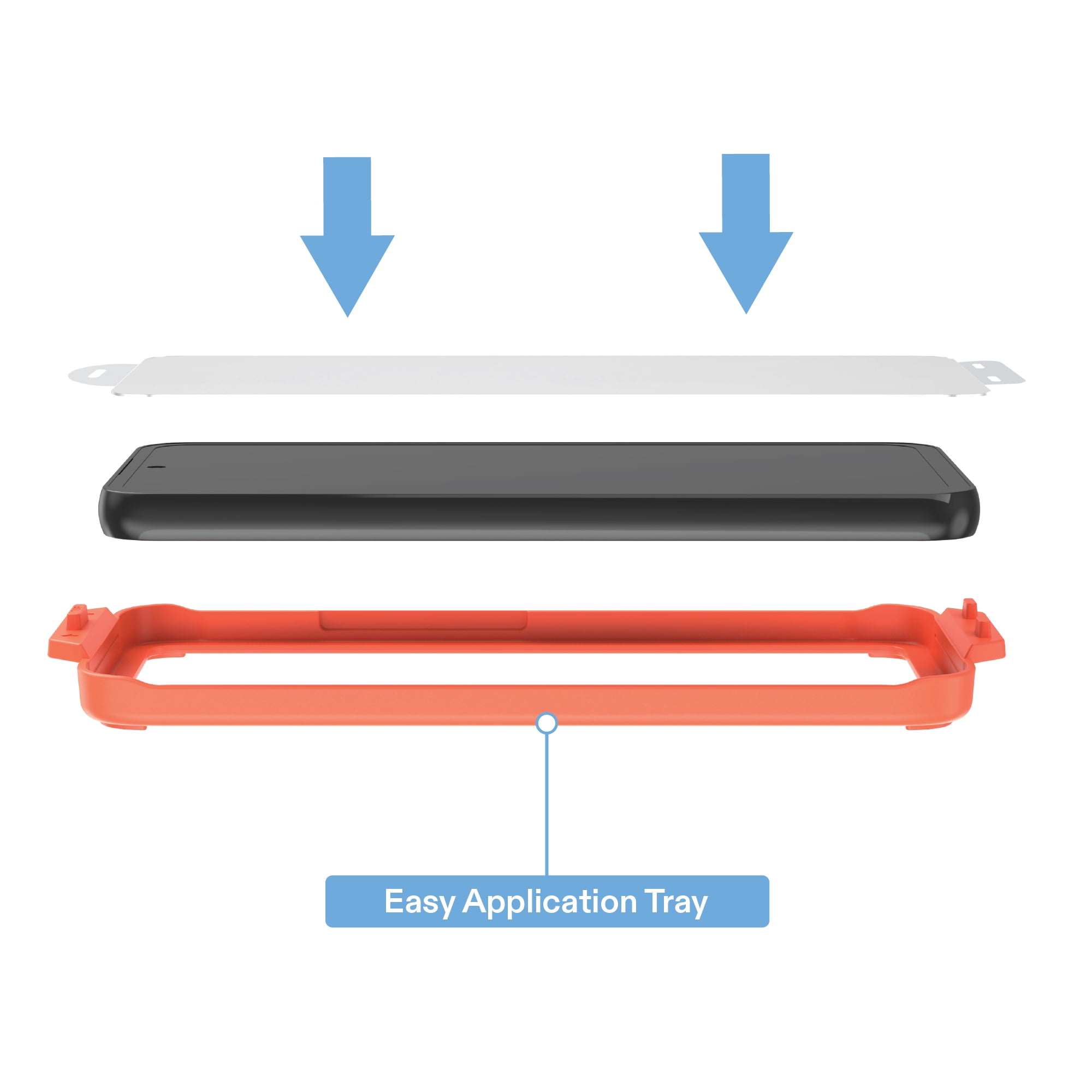 onn Glass Screen Protector with Easy Application Tray for Samsung Galaxy S24 FE