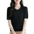 thumbnail image 5 of 2025 New Women's Loose Fit Knit Top - Breathable Summer Crochet Casual, 5 of 6