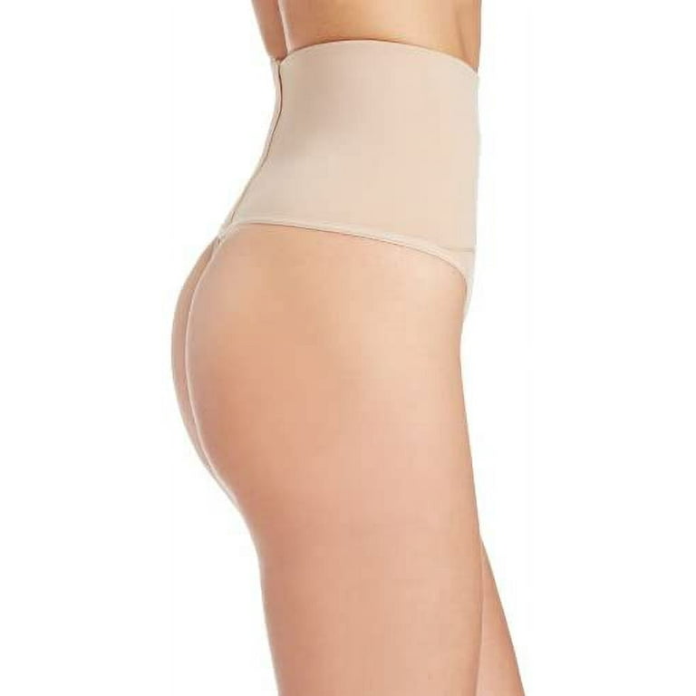 BODYSLIMMERS NANCY GANZ Women's Secretly Naked Firm Control Shaping Thong  Panty with Belly Band, Nude, XXX-Large/20 