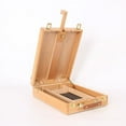 thumbnail image 4 of SALE CLEARANCE Small Adjustable Wood Table Sketchbox Easel, Premium Beechwood - Portable Wooden Artist Desktop Storage Case - Store Art Paint, Markers, Sketch Pad - Student Drawing, Painting, 4 of 6