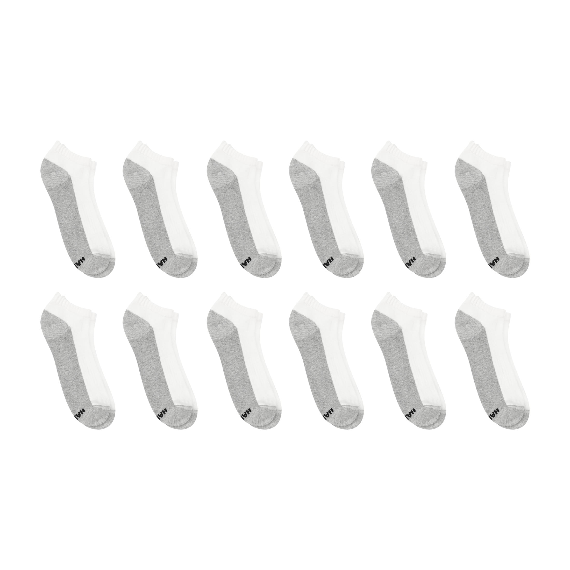 Hanes Men's Low-Cut Socks Pack - 12-Pack - X-Temp Cushioned - Regular & Extended Sizes Available