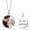 White Gold Plated, variant on 925 Sterling Silver Picture Circle Pendant Necklace Personalized Photo for Women 3 Color Plating Custom Text Engraved Christmas Thanksgiving Birthday Mothers Day Gifts for Mom Wife Daughter