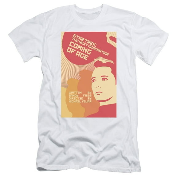 Star Trek Tng Season 1 Episode 19 Adult 30/1 T-Shirt White