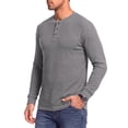 thumbnail image 3 of GENTS BLISS Henley Men Shirts Lightweight Long Sleeve Shirts for Men Crew Neck Casual Men T-shirts Striped Knit Shirts, 3 of 9