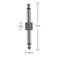 thumbnail image 2 of Conectores De Pedal De Guitarra Rayzm, Adaptadores De Enchufe Recto Macho A Macho De 6,35 Mm (1/4 "") Para Pedalera De Guitarra, Paquete De 4, 2 of 5