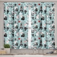thumbnail image 2 of Ambesonne Cat Valance & Curtain, Kitties Love Daydreaming, 55"x36", Multicolor, 2 of 6