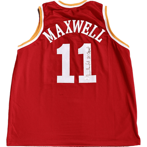 Vernon Maxwell Signed Autographed Jersey JSA Authenticated 2x Champ