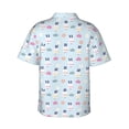 thumbnail image 3 of Fotbe Rabbit In The Rain Hawaiian Shirt for Men Unisex Summer Beach Casual Short Sleeve Cotton Linen Button Down Shirts-Large, 3 of 9