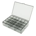 thumbnail image 1 of Caja organizadora de pendientes, contenedores de almacenamiento de joyería de acrílico negro translúcido, gran capacidad, 30 compartimentos, 1 of 12