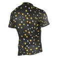 thumbnail image 2 of joogoo Yellow White Stars Pattern Men's Cycling Jerseys Mountain Bike Short Sleeve Tops 2XL, 2 of 7