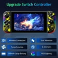 thumbnail image 2 of Switch Joypad Replacement Controller,Wireless Controllers Compatible with Switch/OLED/Lite with RGB Lighting,Support Vibration/Motion Control/Wake-up, 2 of 7