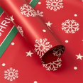 thumbnail image 1 of Papel de regalo de Navidad impermeable Papel de regalo de manzana de Nochebuena Papel de regalo de ramo, 1 of 4