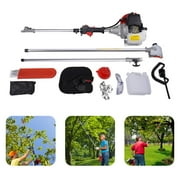 Wuzstar 42.7CC 2 Stroke Gas Pole Saw Cordless Extension Pole Garden Saw Tree Trimmer Long Reach Saw