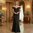 thumbnail image 5 of Royal Queen RQ7963 Juniors Womens Sweetheart Off Shoulder Mermaid Prom Dress, 5 of 5