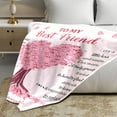 thumbnail image 4 of Best Friend Birthday Gifts for Women for Bestie Best Friend BFF Long Distance, Bestie Gifts for Women, Christmas Wedding Think of You Throw Blanket Gifts 50x60, 4 of 6
