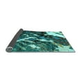 thumbnail image 2 of Ahgly Company Indoor Round Abstract Light Blue Modern Area Rugs, 6' Round, 2 of 4