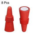 thumbnail image 3 of Uxcell Silicone Wine Bottle Stoppers Sealer Caps Cover for Drink Red 8Pack, 3 of 5
