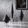 thumbnail image 2 of Uttermost Alize Stone and Crystal Sculptures in Elegant Black (Set of 3), 2 of 5
