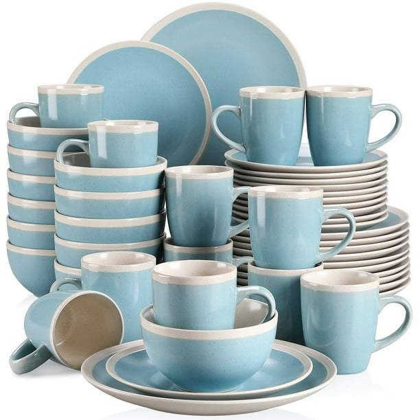 Vancasso Dinnerware Sets, Stoneware Dinner Set for 12, 48Piece Round