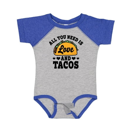 

Inktastic Valentine s Day All You Need is Love and Tacos Gift Baby Boy or Baby Girl Bodysuit