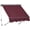 Burgundy, variant on MCombo Patio Window Awnings 50''x55'', Fully Assembled Manual Retractable Sunshade Canopy for Windows & Doors, 4104(Beige)