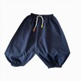 thumbnail image 5 of Gibobby Boys Pants Toddler Boys Pants Classic Casual Pants For 12 Months 2T 3T 4T 5T Boys Stripe Elastics Waist Fall Winter Trousers Toddler Boys Winter Pants(11-12 Years,Navy), 5 of 5