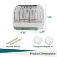 thumbnail image 2 of Jaula portátil para pájaros CuisinSmart para pájaros pequeños y medianos, 2 of 8