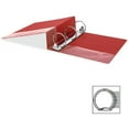 thumbnail image 4 of (2 pack) Business Source Basic Round Ring Binders 3" Binder Capacity - Letter - 8 1/2" x 11" Sheet Size - Round Ring Fastener(s) - Vinyl - Red - 1.68 lb - 1 Each, 4 of 8