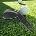 thumbnail image 4 of Herramienta de reparación de chuletas de golf de , puntas de reparación de césped de golf, accesorios de herramientas , tenedor verde Negro Soledad Reparación de chuletas de golf, 4 of 9