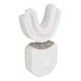 thumbnail image 4 of Cepillos de dientes sónicos en forma de U, automáticos, inalámbricos, recargables, IPX7, impermeables, LED azules, cepillos de dientes blanqueadores, blanco, 4 of 9