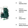thumbnail image 2 of Zoeller 95-0001 0.5HP Premium Cast Iron Submersible Sump Pump with Vertical Float Switch, 2 of 2