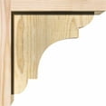 thumbnail image 3 of 6"W x 10"D x 10"H New Brighton Rough Sawn Corbel w/Backplate, Douglas Fir, 3 of 9