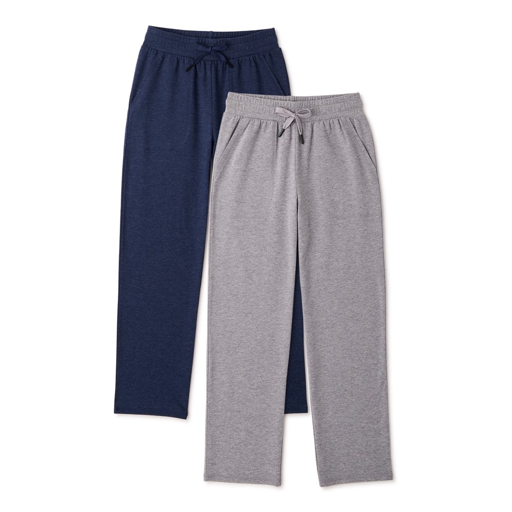 Athletic Works Athletic Works Boys Jersey Knit Open Bottom Sweatpants